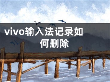 vivo輸入法記錄如何刪除