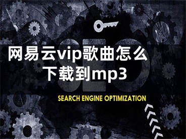 網(wǎng)易云vip歌曲怎么下載到mp3