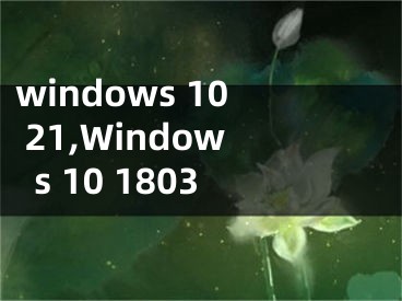 windows 10 21,Windows 10 1803