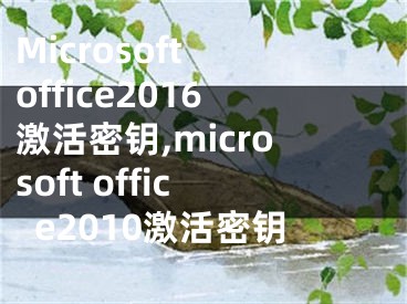 Microsoft office2016激活密鑰,microsoft office2010激活密鑰