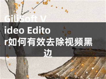 GiliSoft Video Editor如何有效去除視頻黑邊 