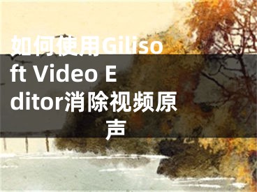 如何使用Gilisoft Video Editor消除視頻原聲 