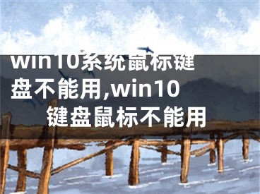 win10系統(tǒng)鼠標鍵盤不能用,win10鍵盤鼠標不能用