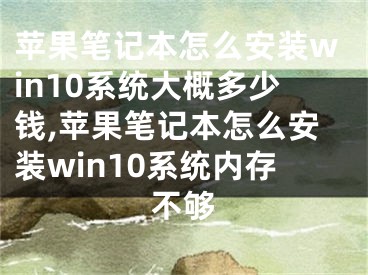 蘋果筆記本怎么安裝win10系統(tǒng)大概多少錢,蘋果筆記本怎么安裝win10系統(tǒng)內(nèi)存不夠