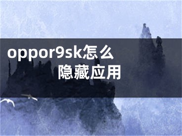 oppor9sk怎么隱藏應(yīng)用