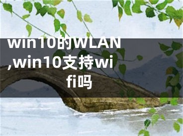 win10的WLAN,win10支持wifi嗎