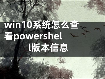 win10系統(tǒng)怎么查看powershell版本信息