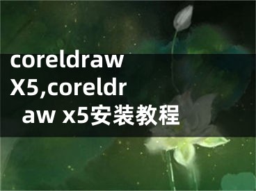 coreldraw X5,coreldraw x5安裝教程