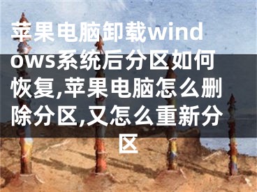 蘋果電腦卸載windows系統(tǒng)后分區(qū)如何恢復(fù),蘋果電腦怎么刪除分區(qū),又怎么重新分區(qū)