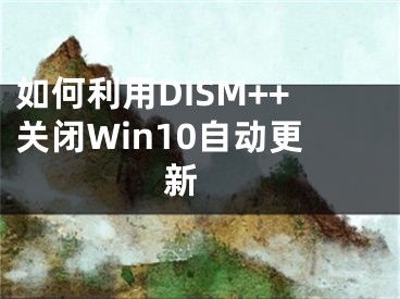 如何利用DISM++關(guān)閉Win10自動(dòng)更新 