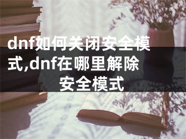 dnf如何關(guān)閉安全模式,dnf在哪里解除安全模式