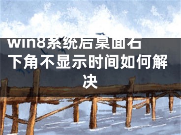 win8系統(tǒng)后桌面右下角不顯示時間如何解決