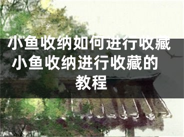 小魚收納如何進行收藏 小魚收納進行收藏的教程