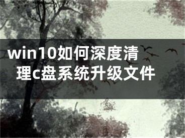 win10如何深度清理c盤(pán)系統(tǒng)升級(jí)文件