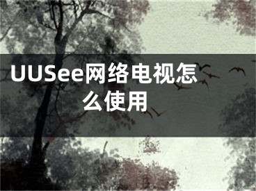 UUSee網(wǎng)絡(luò)電視怎么使用 