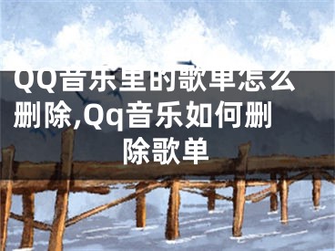 QQ音樂里的歌單怎么刪除,Qq音樂如何刪除歌單