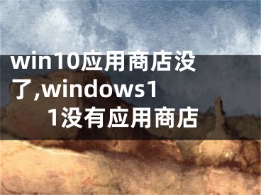 win10應用商店沒了,windows11沒有應用商店