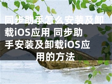 同步助手怎么安裝及卸載iOS應(yīng)用 同步助手安裝及卸載iOS應(yīng)用的方法