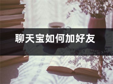 聊天寶如何加好友