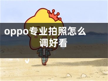 oppo專業(yè)拍照怎么調(diào)好看