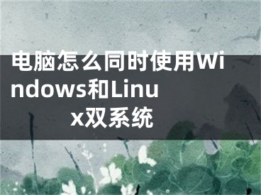 電腦怎么同時(shí)使用Windows和Linux雙系統(tǒng) 