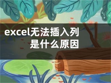 excel無(wú)法插入列是什么原因