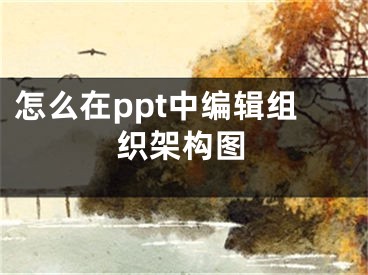 怎么在ppt中編輯組織架構圖