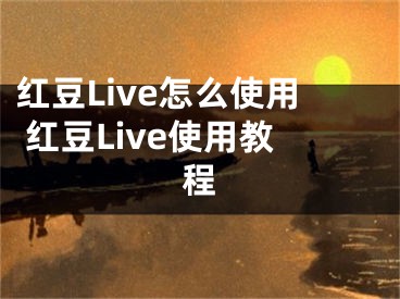 紅豆Live怎么使用 紅豆Live使用教程