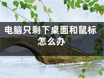 電腦只剩下桌面和鼠標(biāo)怎么辦