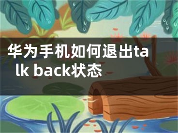 華為手機(jī)如何退出talk back狀態(tài)