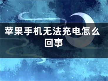 蘋果手機無法充電怎么回事