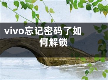 vivo忘記密碼了如何解鎖