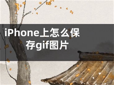 iPhone上怎么保存gif圖片