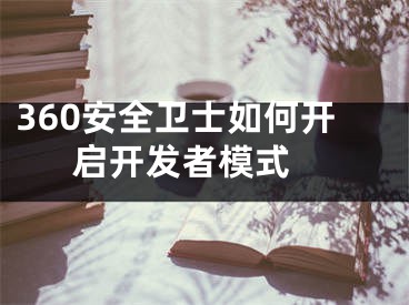 360安全衛(wèi)士如何開啟開發(fā)者模式 