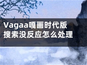 Vagaa嘎畫時代版搜索沒反應(yīng)怎么處理 