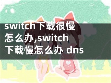 switch下載很慢怎么辦,switch下載慢怎么辦 dns