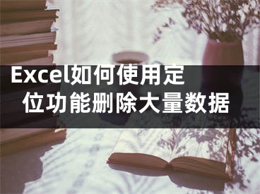 Excel如何使用定位功能刪除大量數(shù)據(jù)