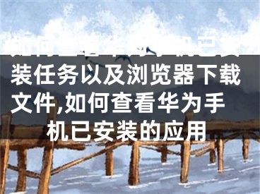 如何查看華為手機已安裝任務以及瀏覽器下載文件,如何查看華為手機已安裝的應用