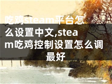 吃雞steam平臺(tái)怎么設(shè)置中文,steam吃雞控制設(shè)置怎么調(diào)最好