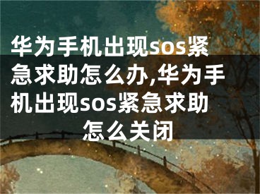 華為手機出現(xiàn)sos緊急求助怎么辦,華為手機出現(xiàn)sos緊急求助怎么關(guān)閉