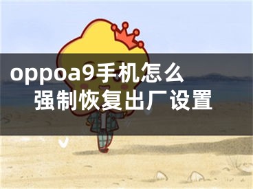 oppoa9手機(jī)怎么強(qiáng)制恢復(fù)出廠設(shè)置