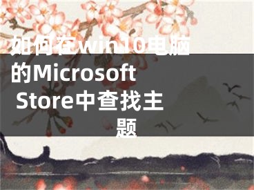 如何在win10電腦的Microsoft Store中查找主題