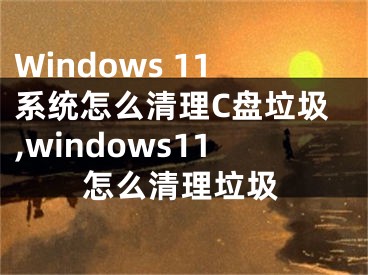 Windows 11系統(tǒng)怎么清理C盤(pán)垃圾,windows11怎么清理垃圾