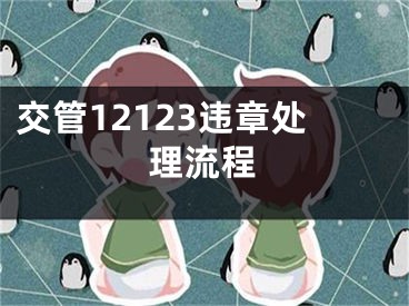 交管12123違章處理流程