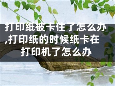 打印紙被卡住了怎么辦,打印紙的時(shí)候紙卡在打印機(jī)了怎么辦