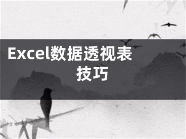 Excel數(shù)據(jù)透視表技巧