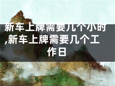 新車上牌需要幾個(gè)小時(shí),新車上牌需要幾個(gè)工作日