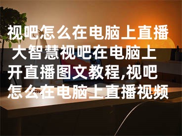 視吧怎么在電腦上直播 大智慧視吧在電腦上開直播圖文教程,視吧怎么在電腦上直播視頻