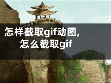 怎樣截取gif動圖,怎么截取gif