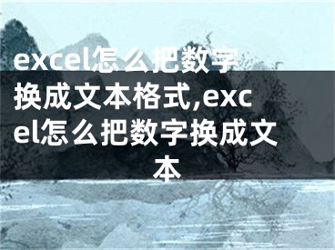 excel怎么把數(shù)字換成文本格式,excel怎么把數(shù)字換成文本